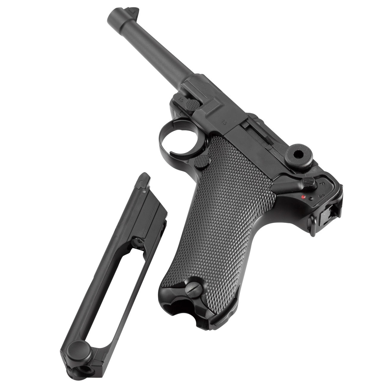 KWC P08 Airsoft Vollmetall CO2 BlowBack 6mm BB schwarz Bild 4
