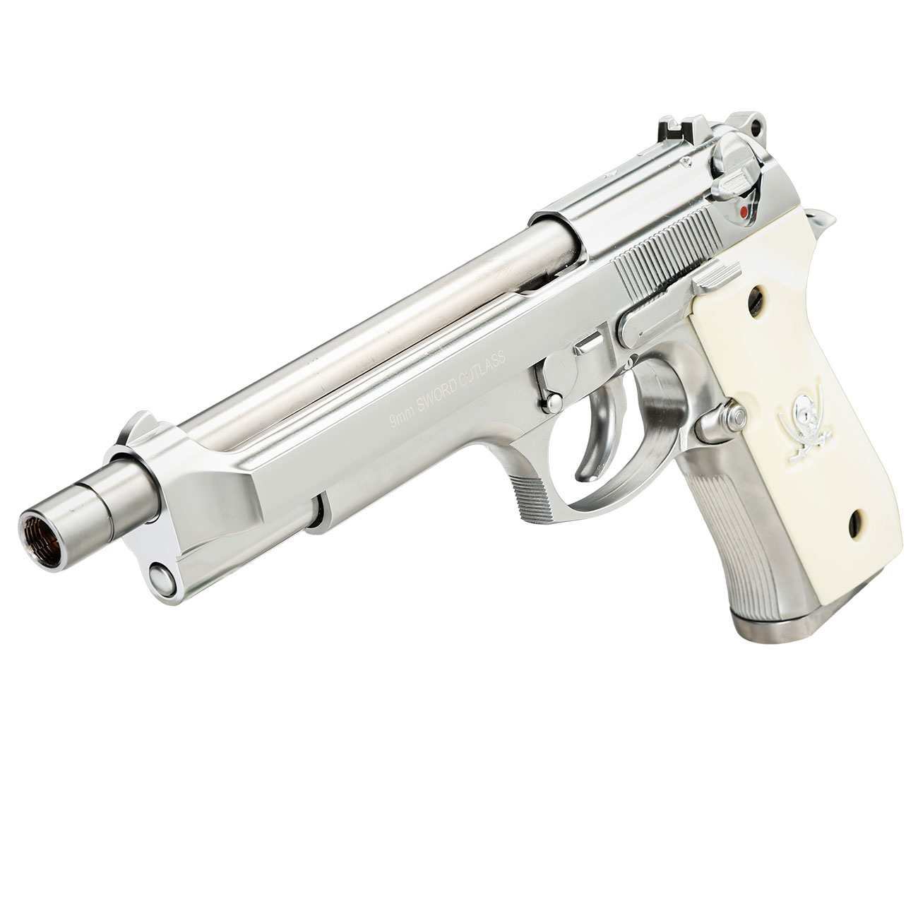 Socom Gear M92F 9mm Sword Cutlass Vollmetall GBB 6mm BB Satin-Chrome Bild 11