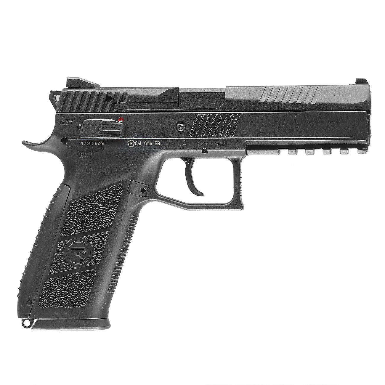 KJ Works CZ P-09 Duty mit Metallschlitten GBB 6mm BB schwarz inkl. Koffer Bild 2