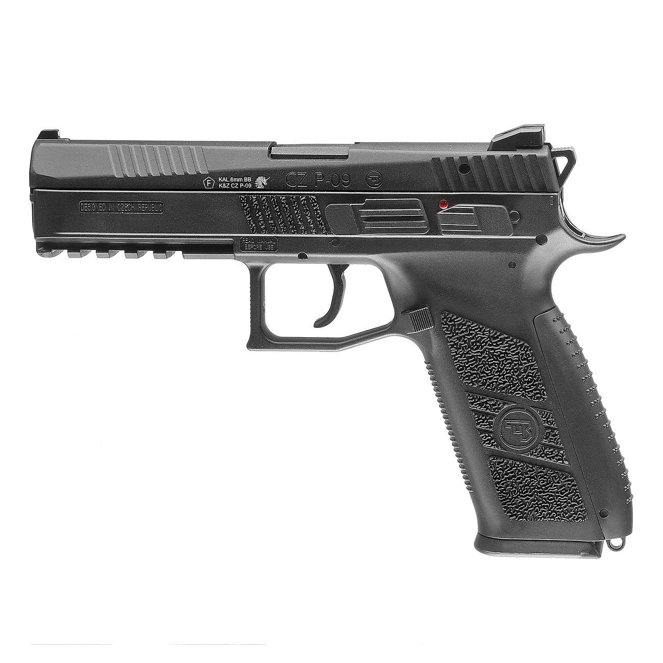 KJ Works CZ P-09 Duty mit Metallschlitten GBB 6mm BB schwarz inkl. Koffer Bild 5