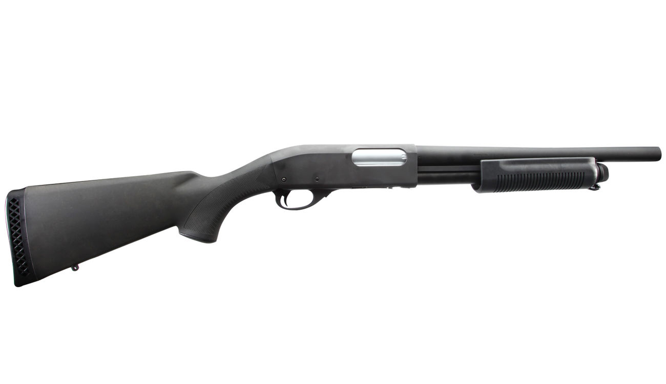 G&P M870 Sheriff Medium Shotgun Vollmetall Springer 6mm BB schwarz Bild 2