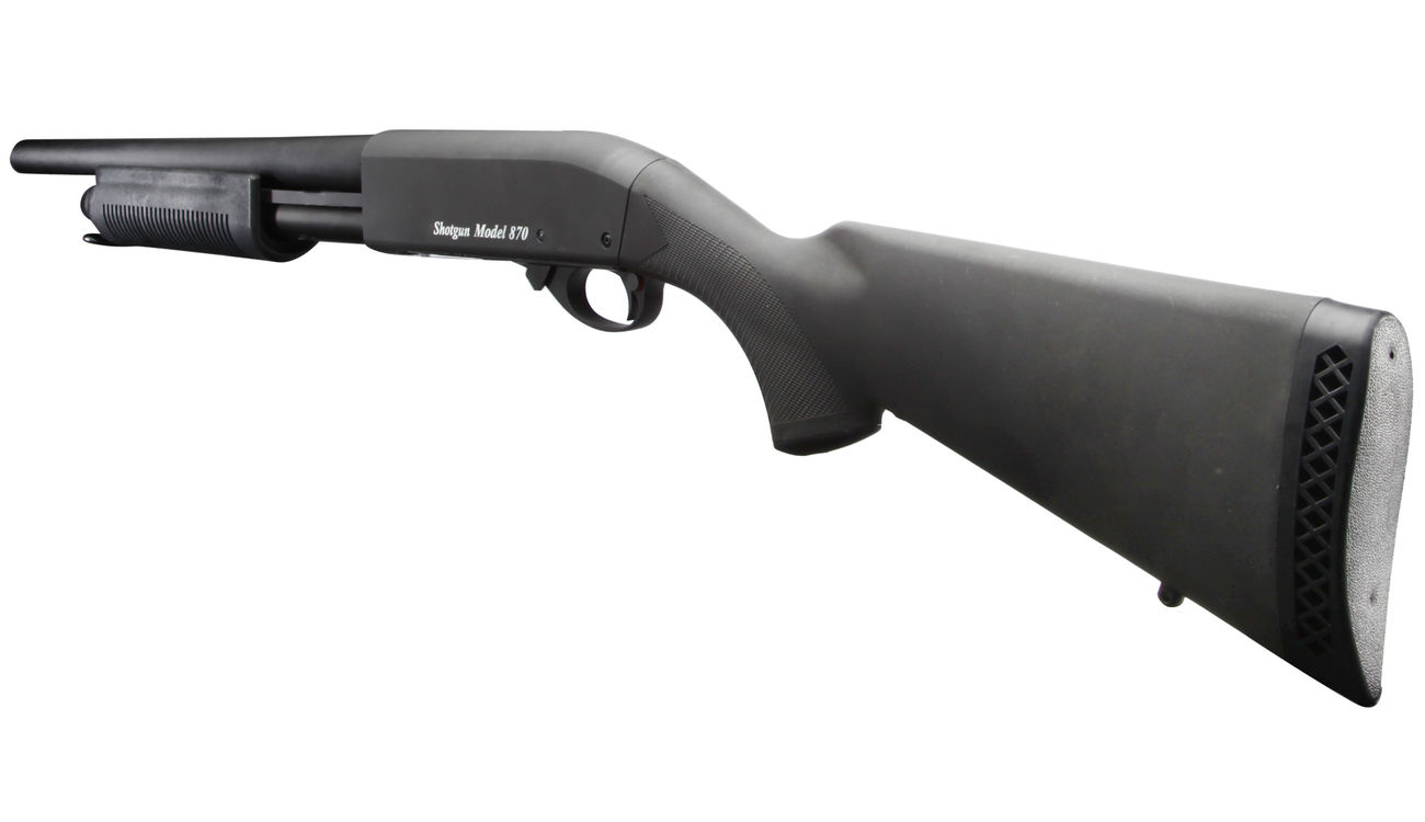 G&P M870 Sheriff Medium Shotgun Vollmetall Springer 6mm BB schwarz Bild 3