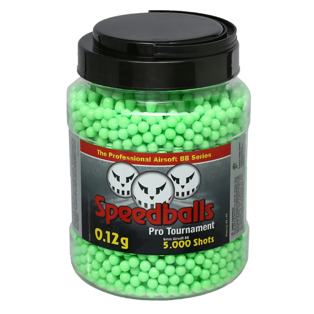 Speedballs Pro Tournament BBs 0,12g 5.000er Container Airsoftkugeln Zombie Green