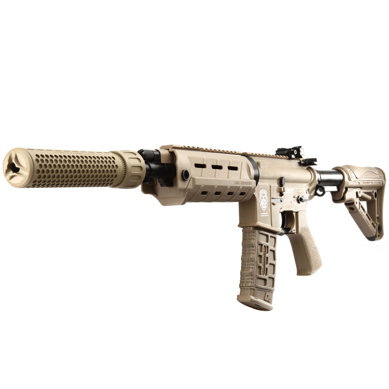 MadBull / Knight's Armament QDC Suppressor Quick Detach schwarz 14mm- Tan Bild 3