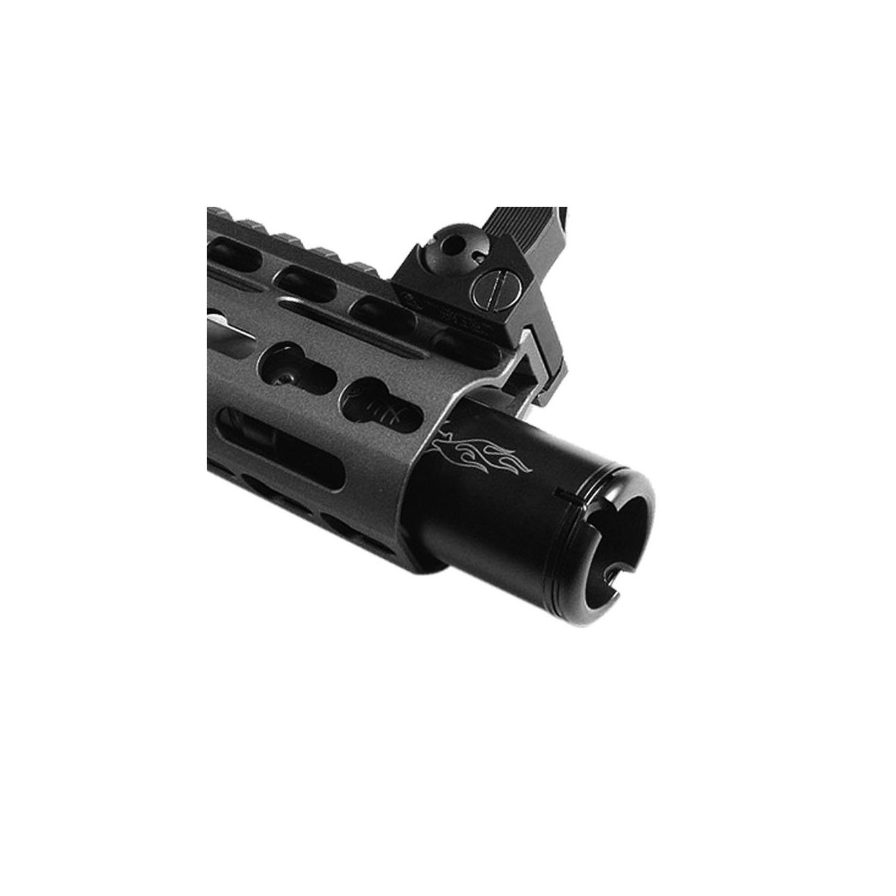 MadBull / Noveske KX5 Aluminium Flash Suppressor 14mm- schwarz Bild 4