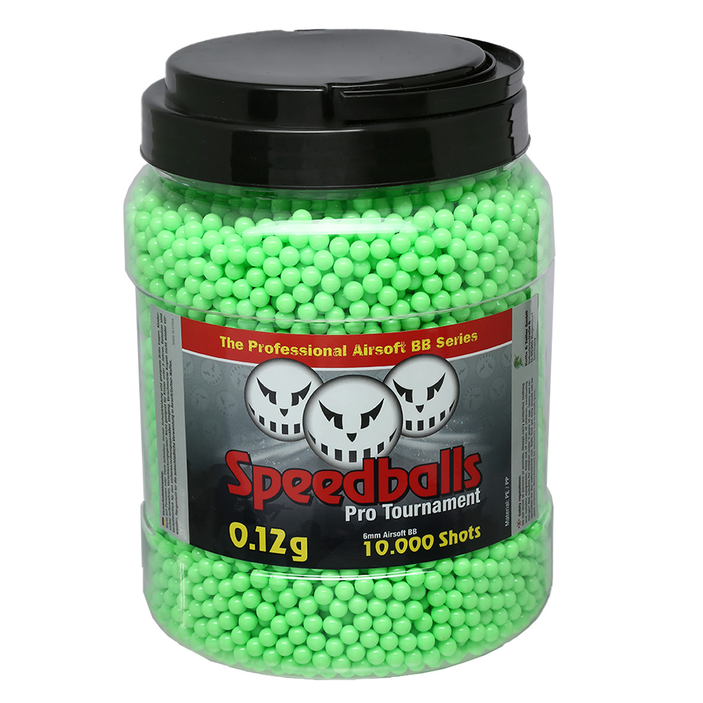 Speedballs Pro Tournament BBs 0,12g 10.000er Container Airsoftkugeln Zombie Green