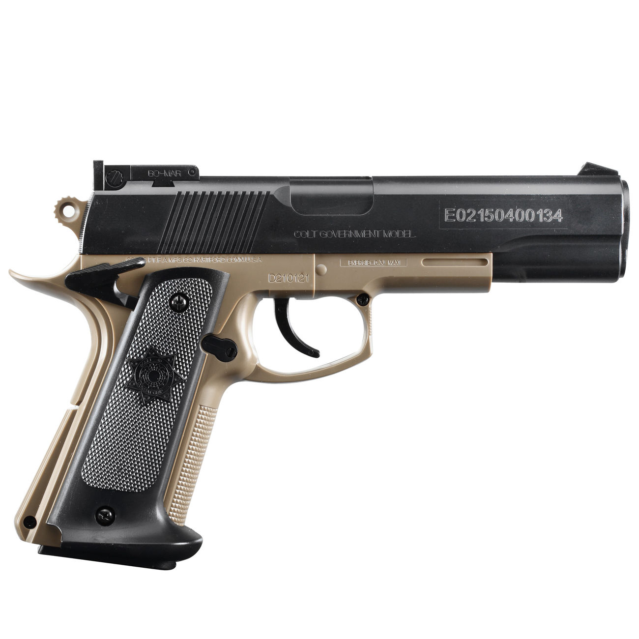 Cybergun Colt MK IV Series 70 Gold Cup National Match Springer 6mm BB Bicolor Bild 2