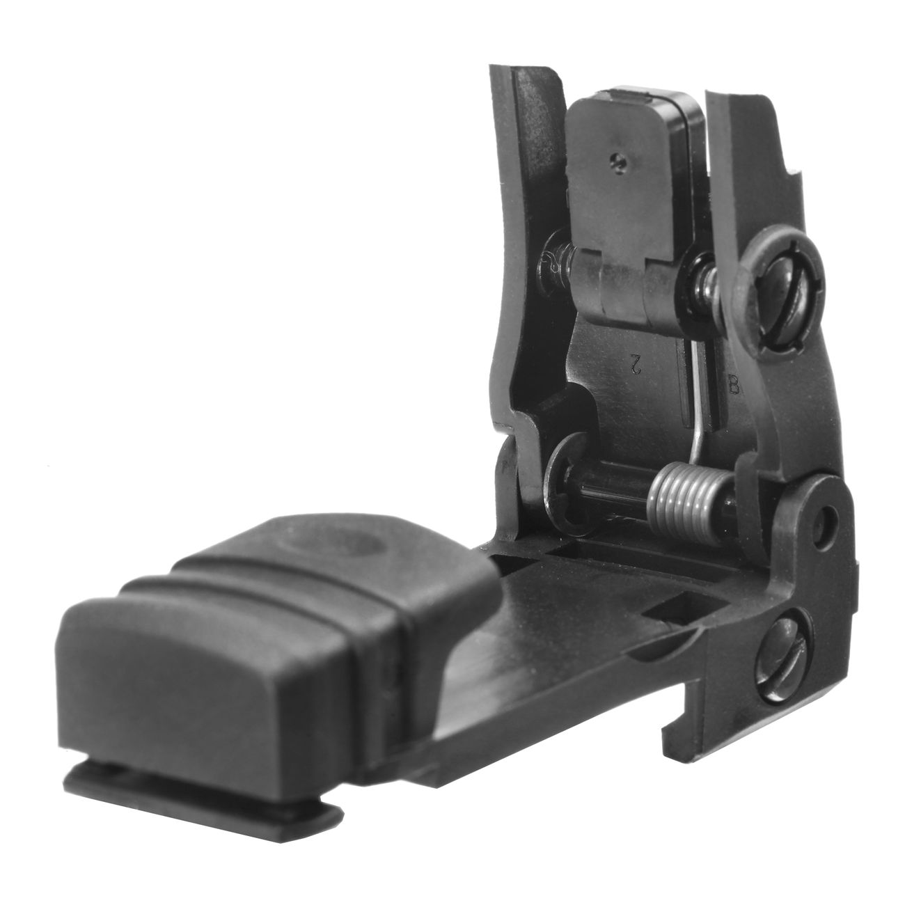 MFT BUPSWR Polymer Flip-Up Rear Sight f. 21mm Schienen schwarz Bild 1