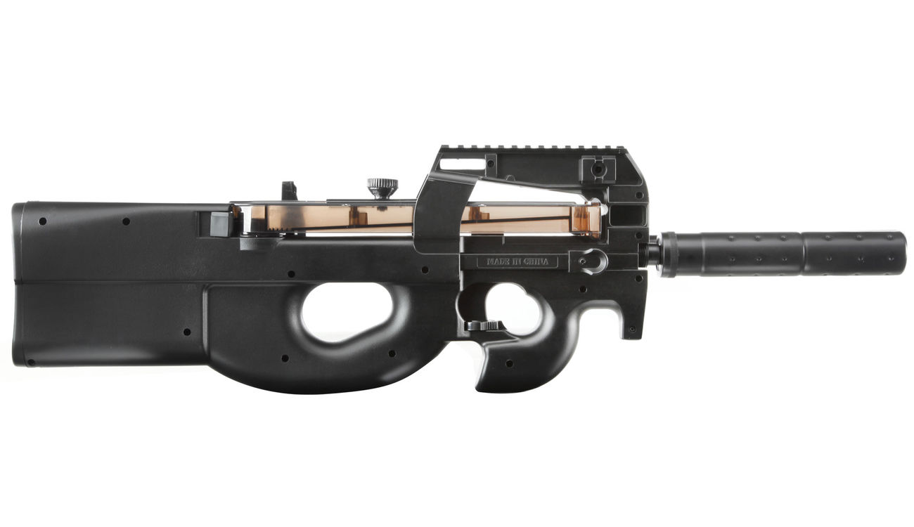 Well Project 09 Softair Komplettset mit Kugelfang AEG 6mm BB schwarz Bild 1