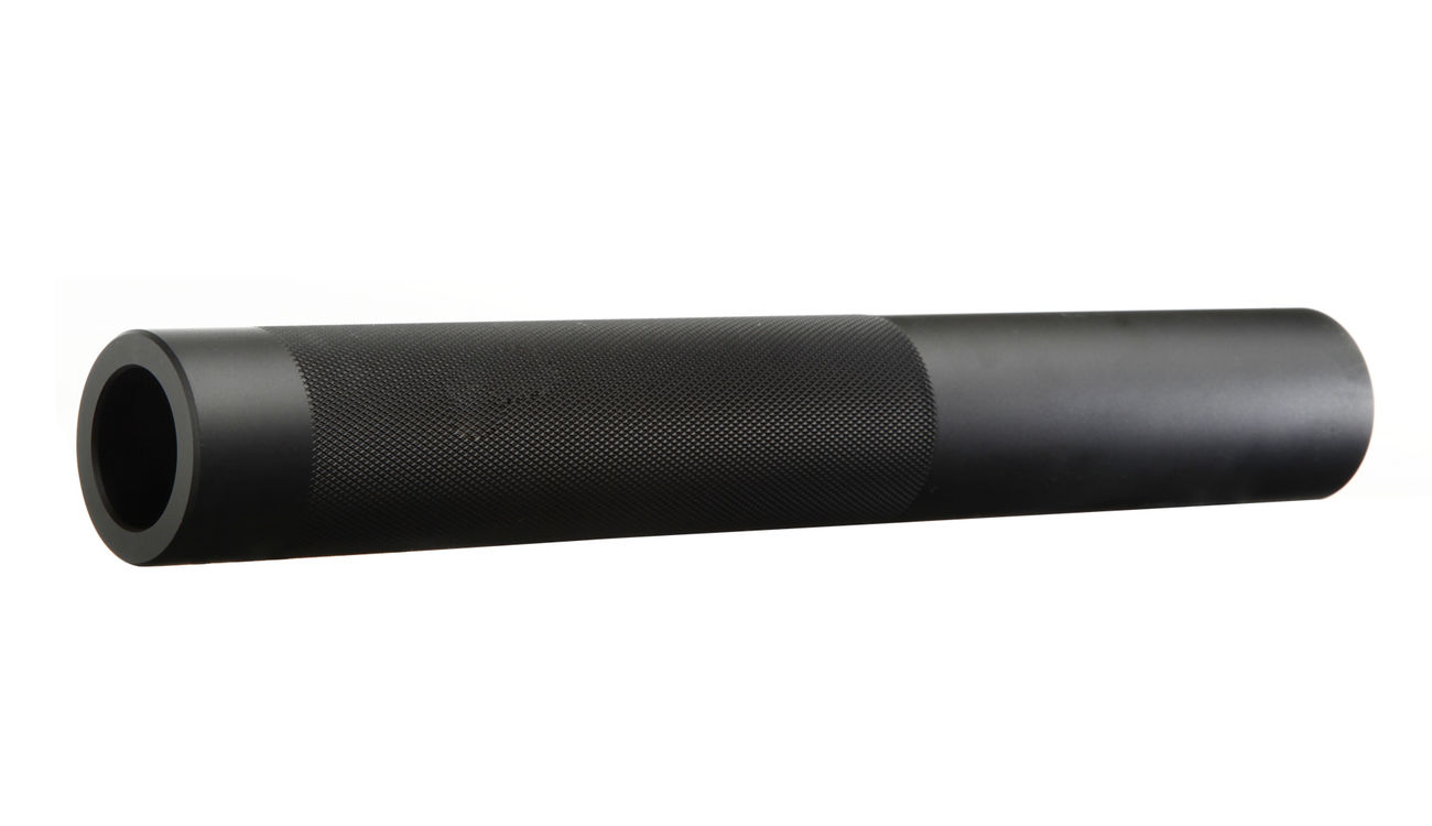 Echo1 Aluminium Barrel Extension Silencer fr Echo1 M28 Snipergewehr 14mm- schwarz Bild 1