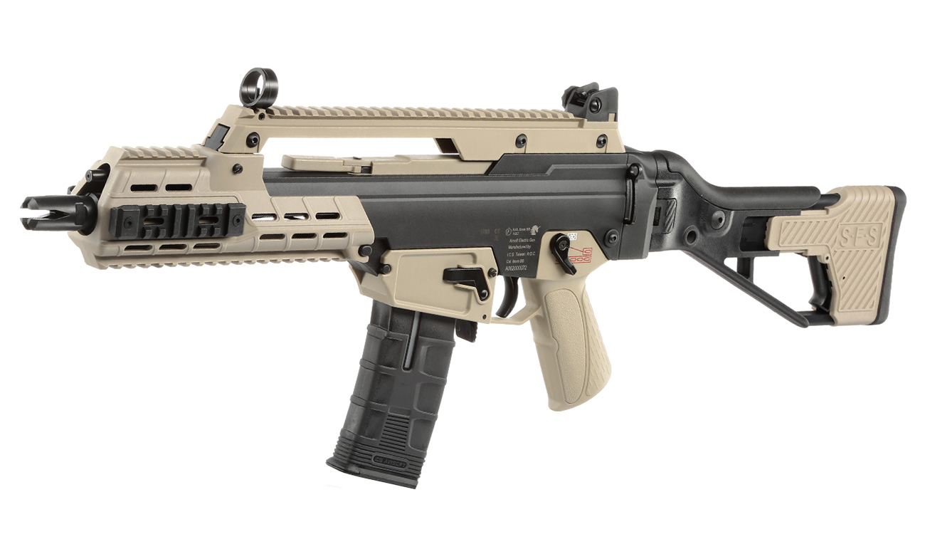 ICS G33 AAR SFS Compact Assault Rifle S-AEG 6mm BB Bicolor