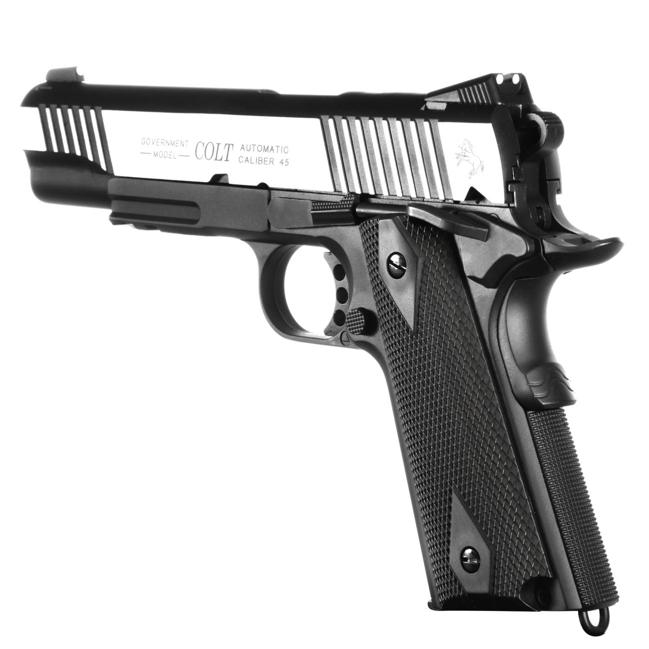 Cybergun Colt 1911 Rail Gun Vollmetall CO2 BlowBack 6mm BB Bicolor-Version Bild 3