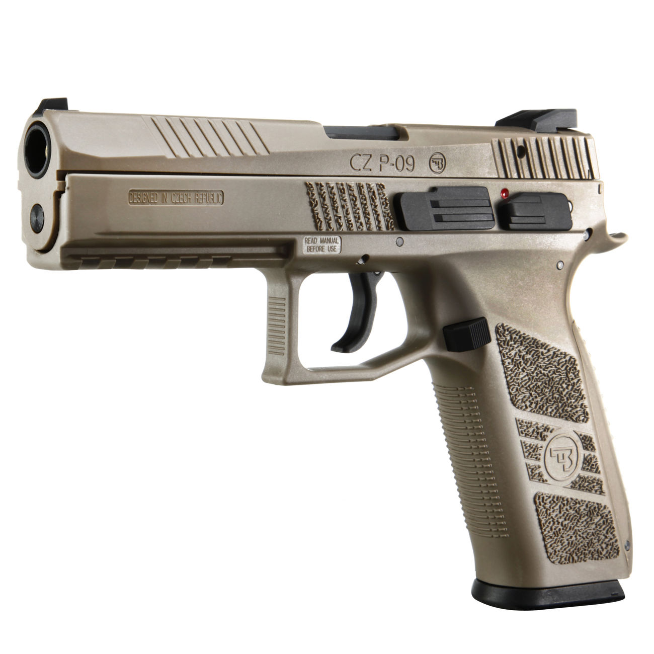 KJ Works CZ P-09 Duty Polymer-Version GBB 6mm BB Flat Dark Earth