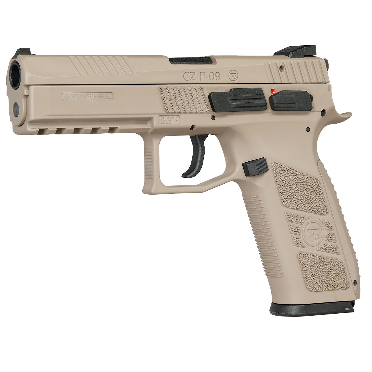 KJ Works CZ P-09 Duty Polymer-Version GBB 6mm BB Flat Dark Earth