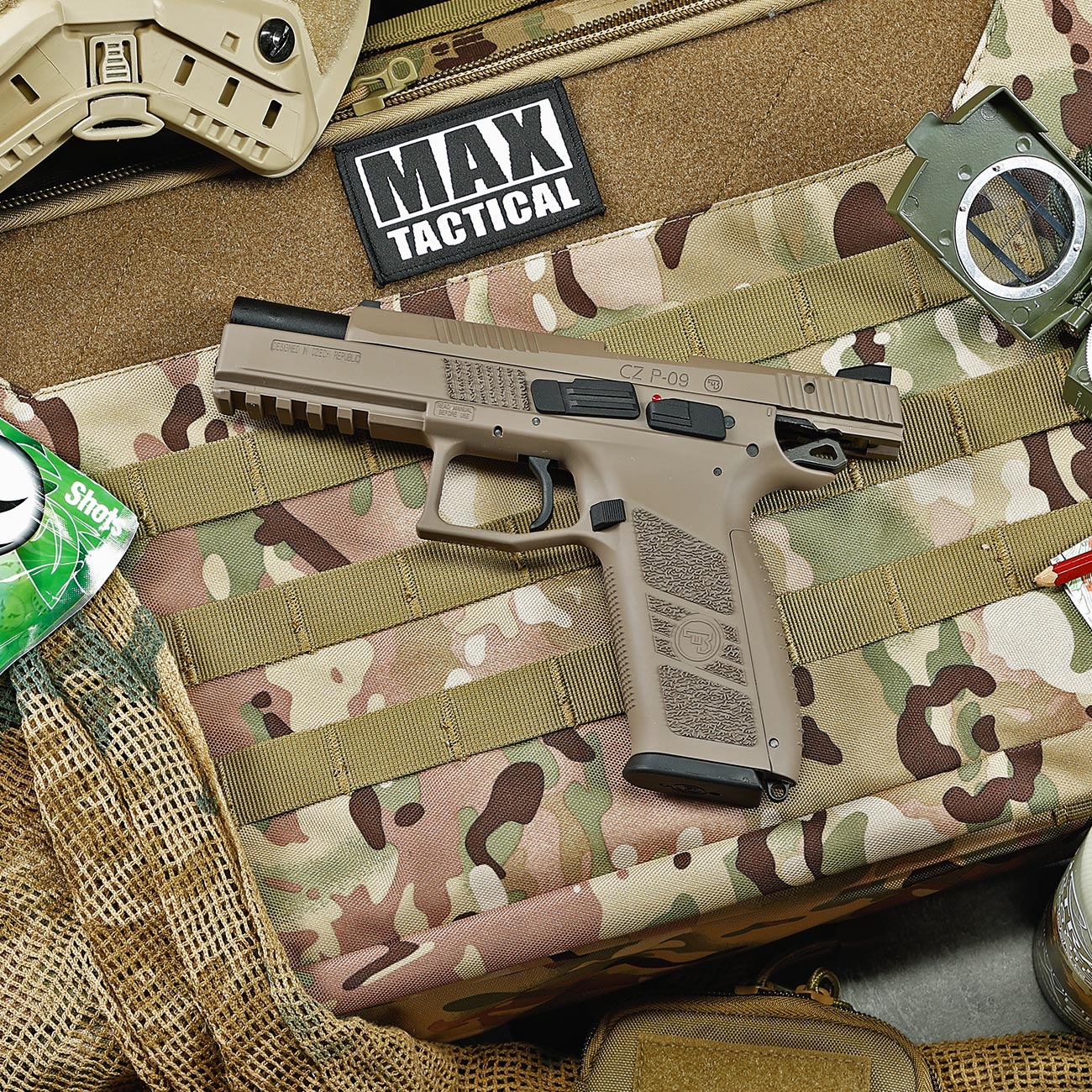 KJ Works CZ P-09 Duty Polymer-Version GBB 6mm BB Flat Dark Earth Bild 1