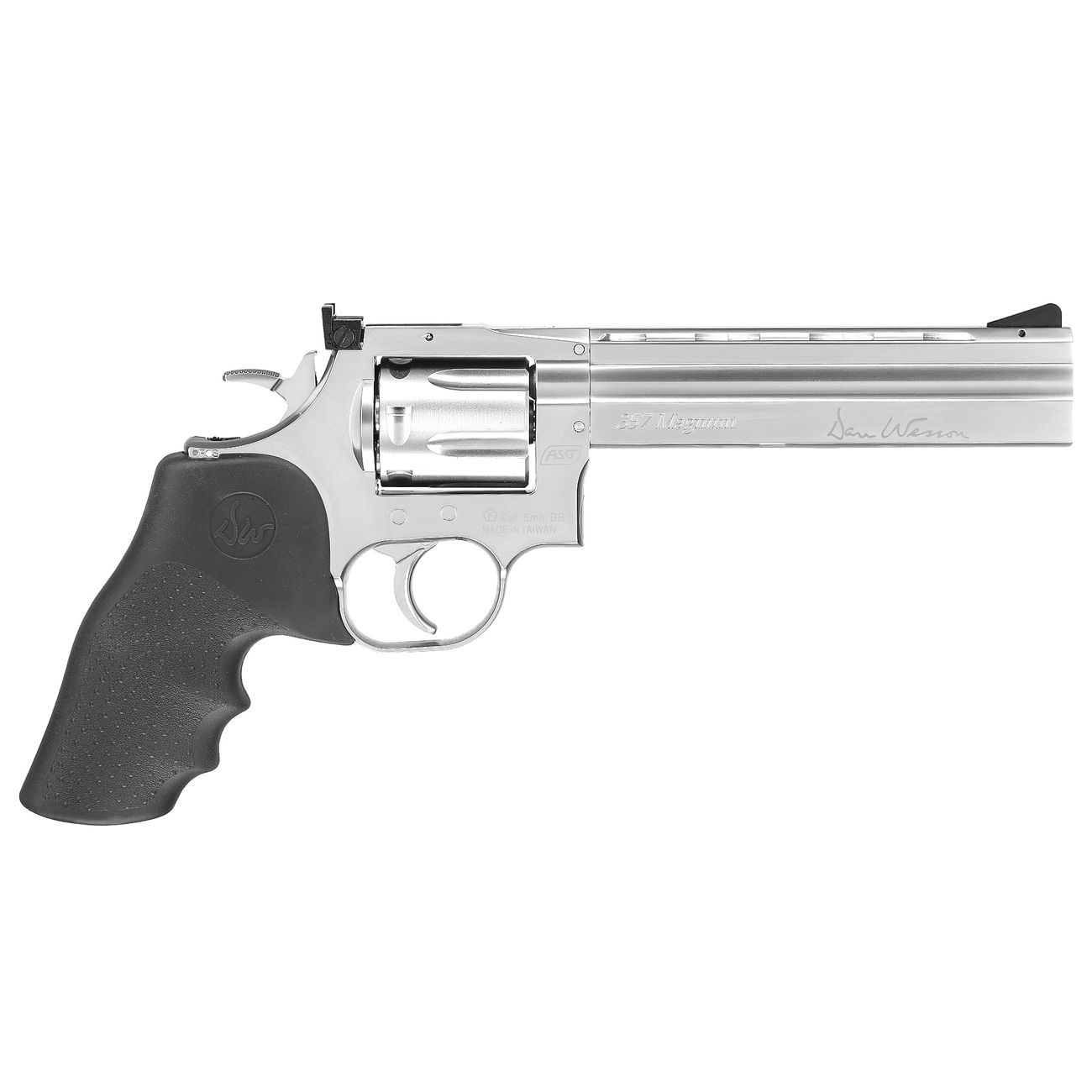 ASG Dan Wesson 715 6 Zoll Revolver Vollmetall CO2 6mm BB chrom Low Power Version Bild 1