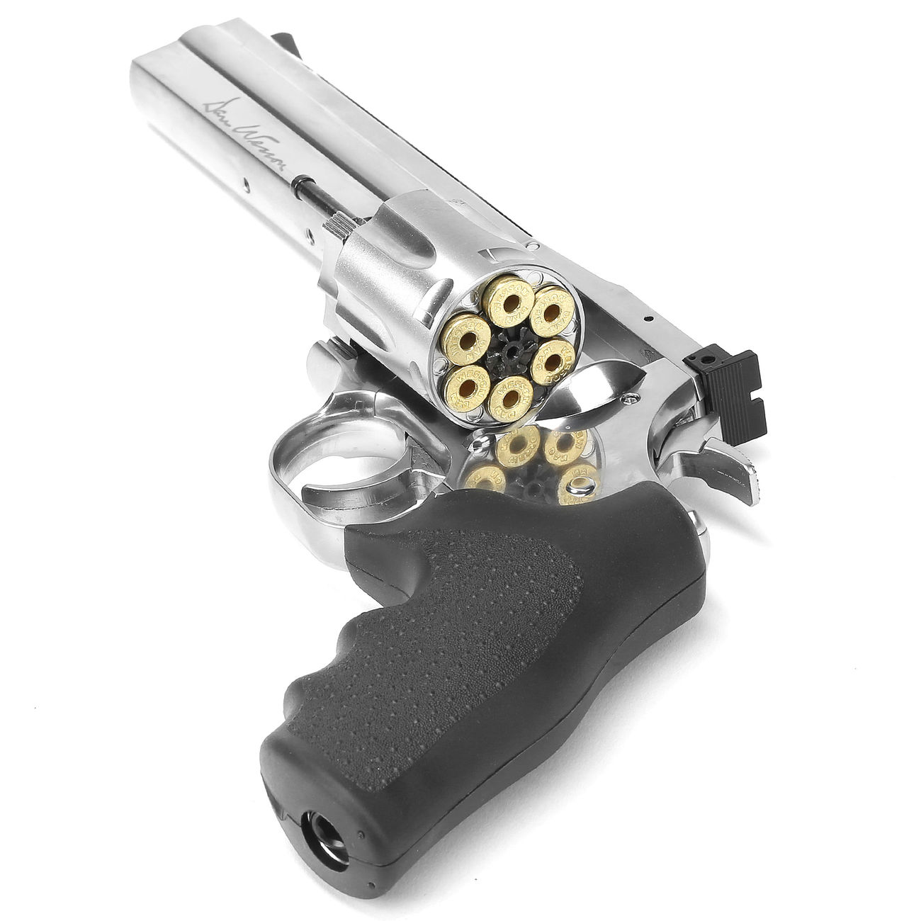 ASG Dan Wesson 715 6 Zoll Revolver Vollmetall CO2 6mm BB chrom Low Power Version Bild 1
