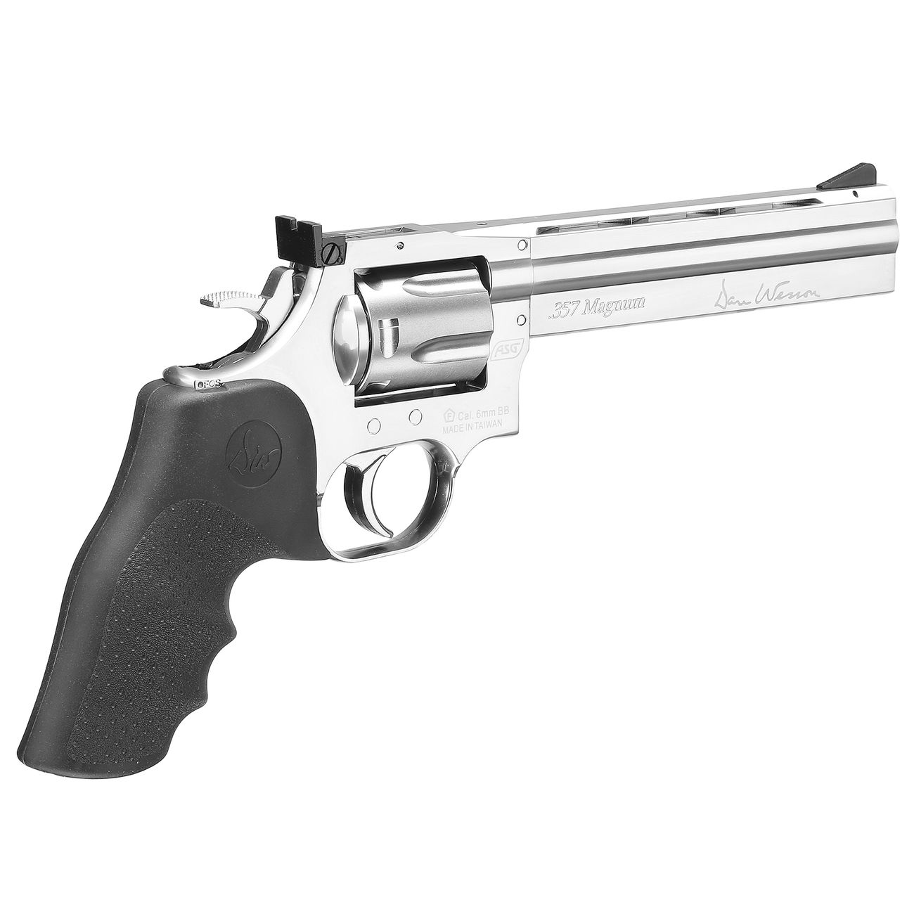 ASG Dan Wesson 715 6 Zoll Revolver Vollmetall CO2 6mm BB chrom Low Power Version Bild 1