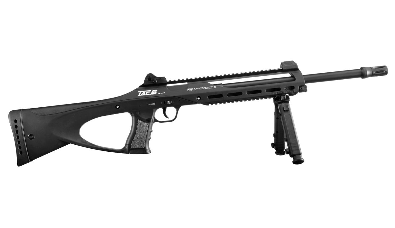 ASG TAC6 Rifle inkl. Zweibein CO2 NBB 6mm BB schwarz Bild 2