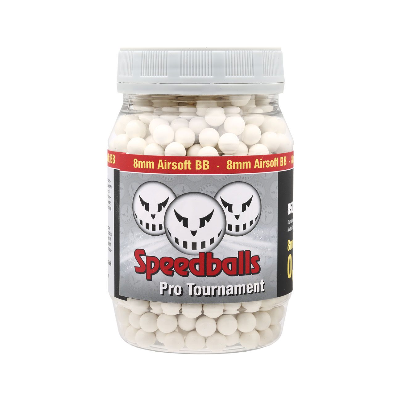 Speedballs Pro Tournament 8mm BBs 0.48g 850er Container weiss