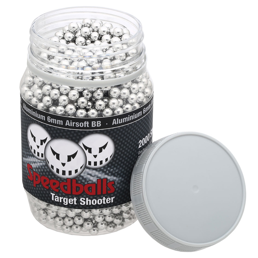 Speedballs Target Shooter Aluminium BBs 0.30g 2.000er Container silber Bild 2