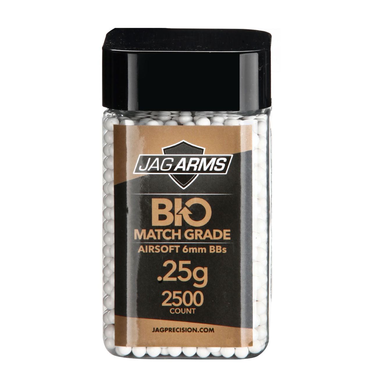 Jag Arms BIO Match Grade BBs 0,25g 2.500er Container weiss