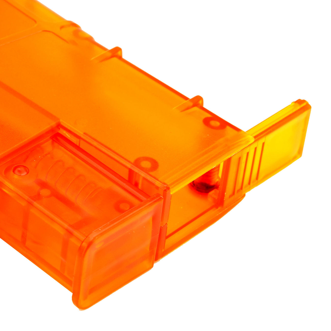 6mmProShop M4 / M16 Magazin Style Speedloader fr 450 BBs orange-transparent Bild 2