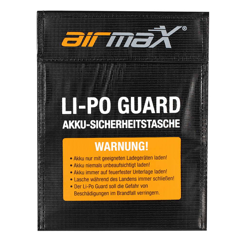 airmaX Li-Po Guard Sicherheitstasche 23 x 18cm schwarz