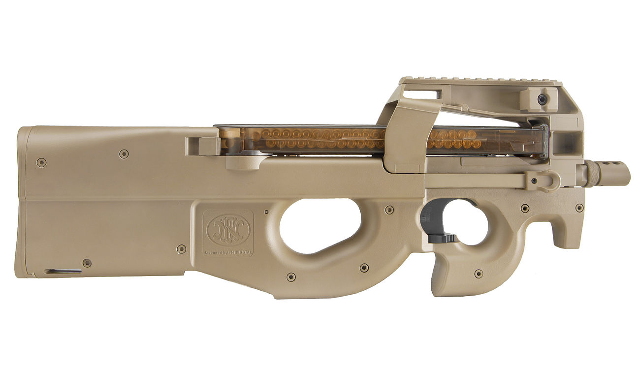 Jing Gong FN P90 TR Komplettset S-AEG 6mm BB Dark Earth Tan Bild 2