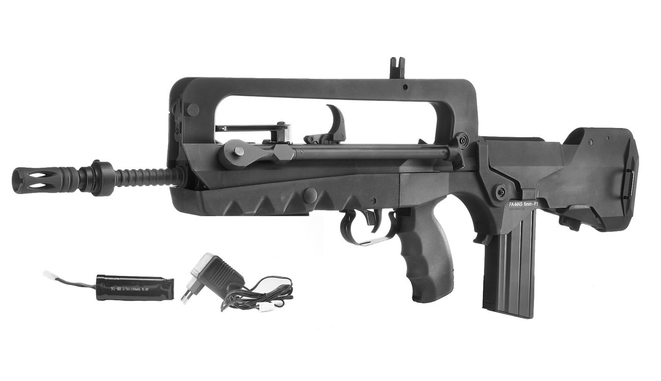 Cybergun FA-MAS 5.56 F1 Nylon Version Komplettset S-AEG 6mm BB schwarz