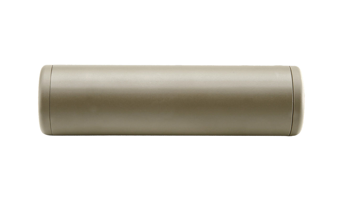 King Arms Delta Force Aluminium Silencer 110mm 14mm- / 14mm+ Dark Earth Bild 2