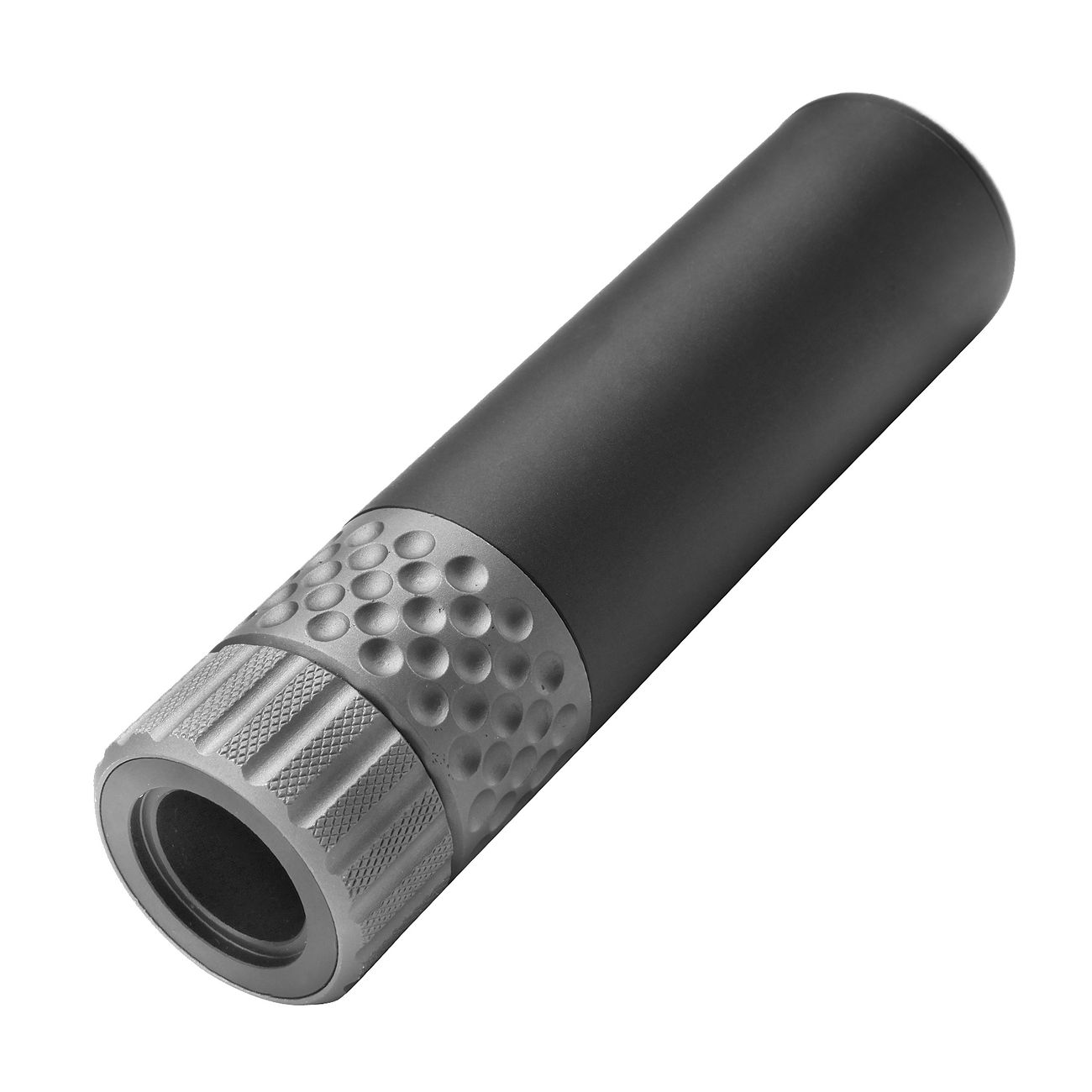 King Arms Universal 40mm Quick Detach Aluminium Silencer inkl. Flash-Hider 14mm- schwarz Bild 3