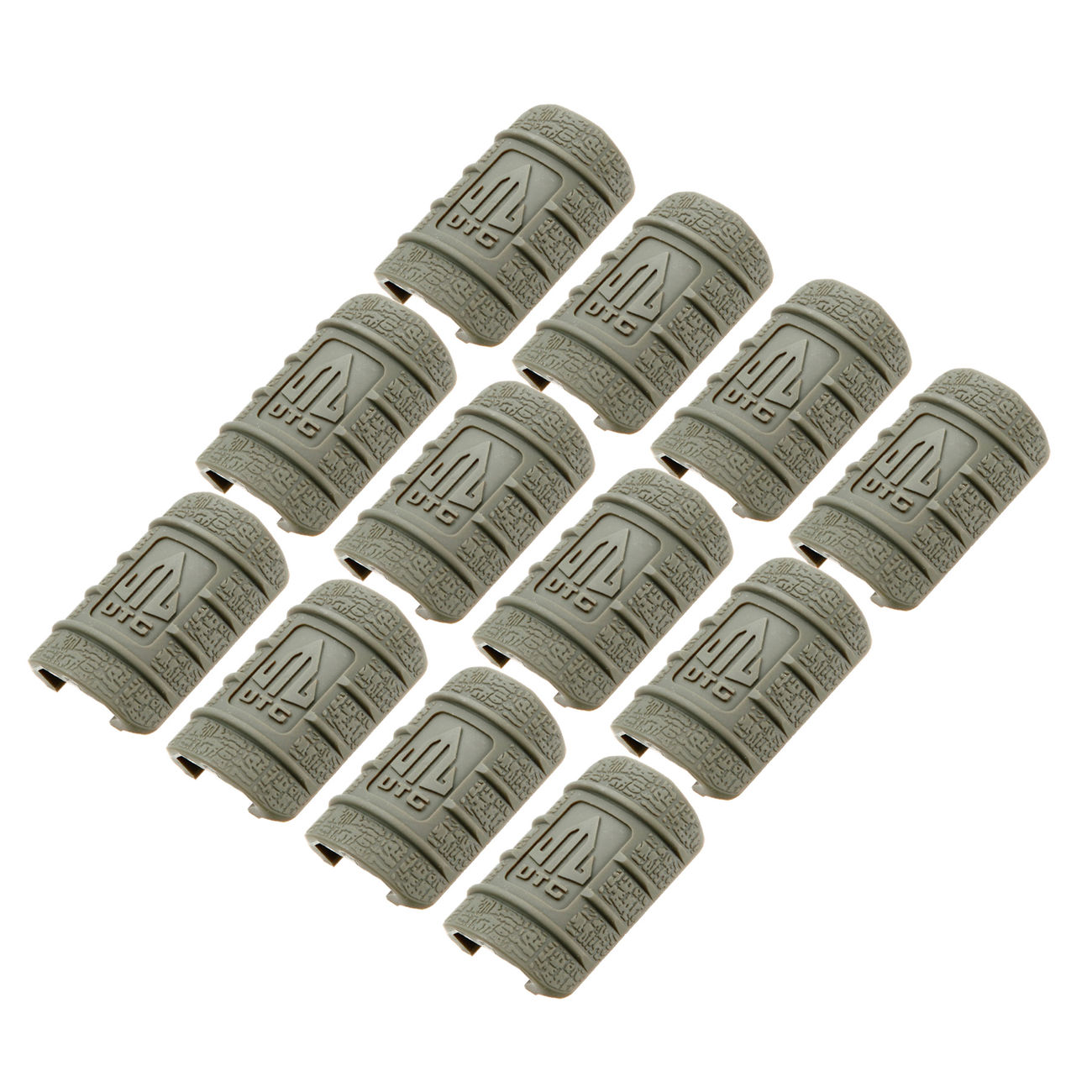 UTG Low Profile Max Security Polymer Rail Covers (12 Stück) oliv