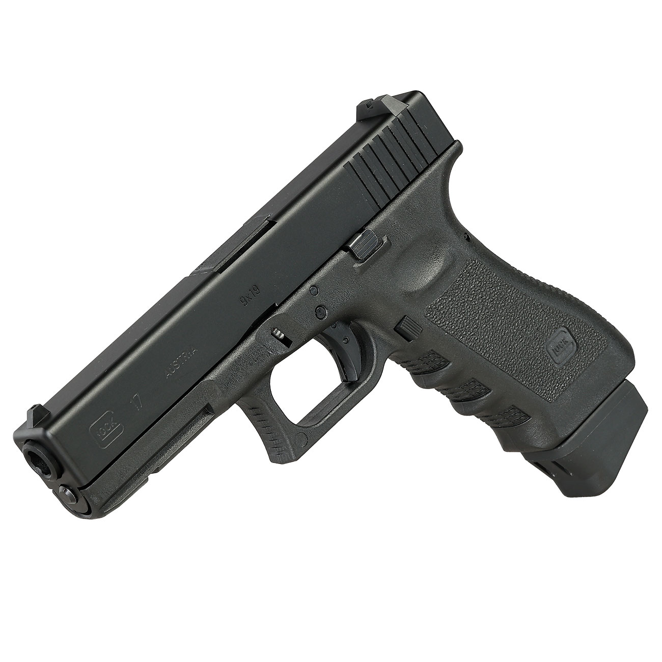 Glock 17 Gen. 3 Airsoft mit CNC-Metallschlitten CO2BB 6mm BB schwarz - Deluxe-Edition Bild 10