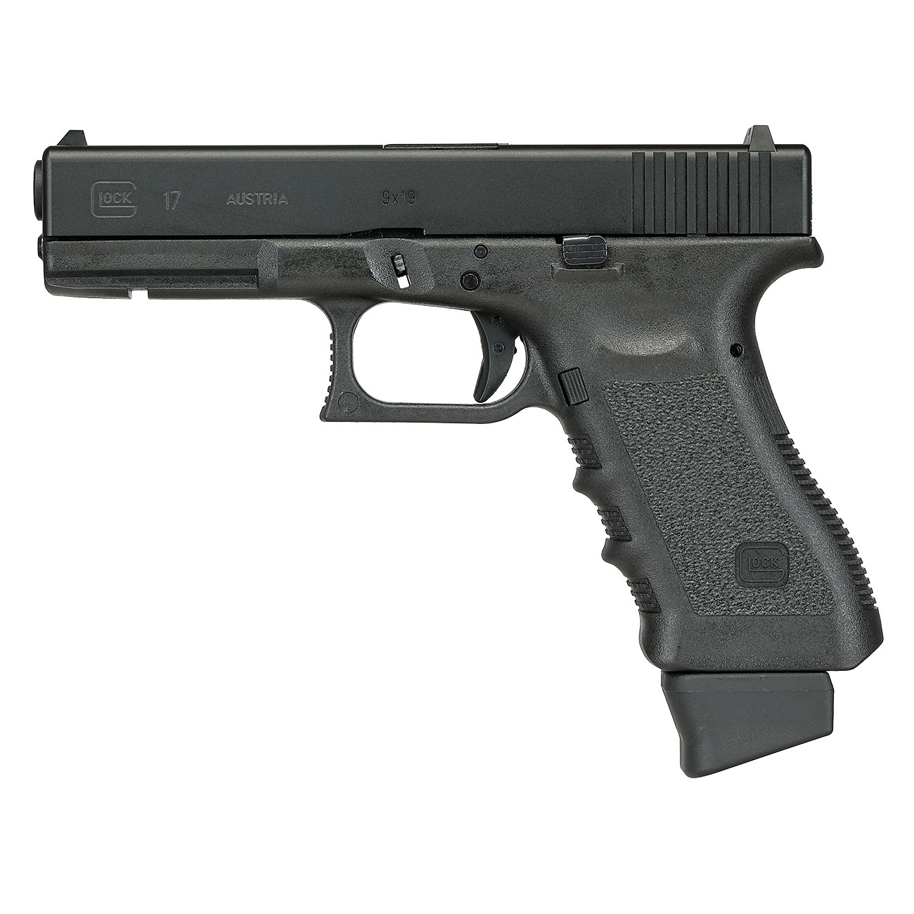 Glock 17 Gen. 3 Airsoft mit CNC-Metallschlitten CO2BB 6mm BB schwarz - Deluxe-Edition Bild 2