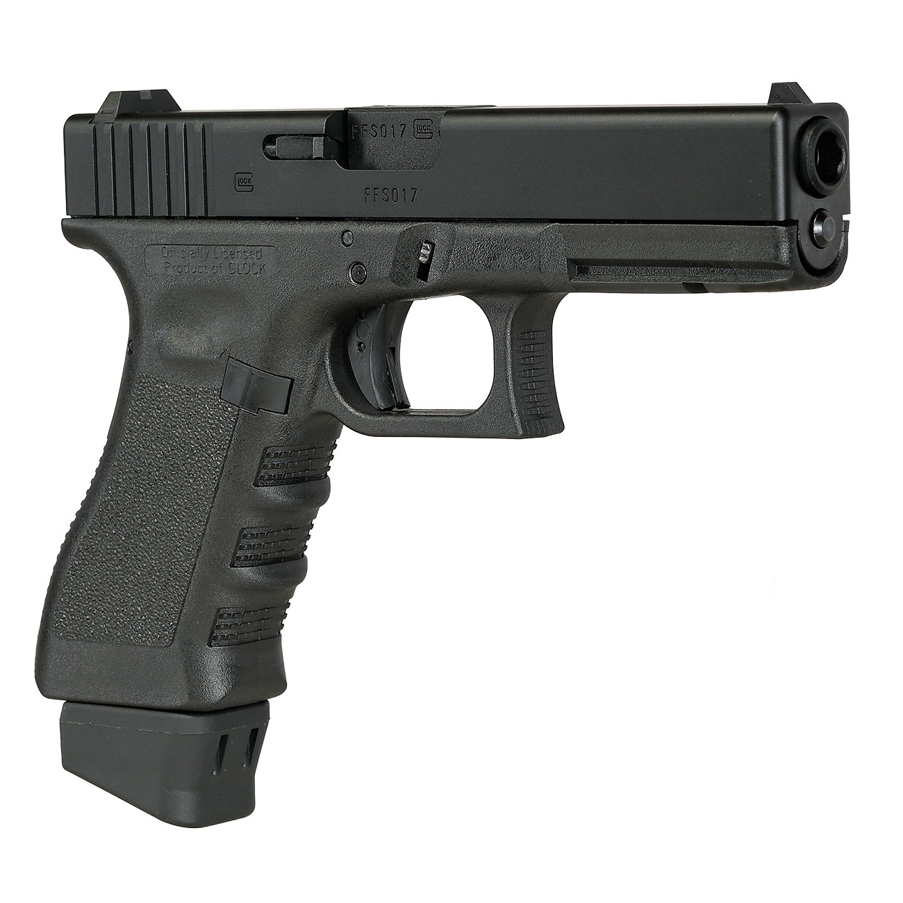 Glock 17 Gen. 3 Airsoft mit CNC-Metallschlitten CO2BB 6mm BB schwarz - Deluxe-Edition Bild 9