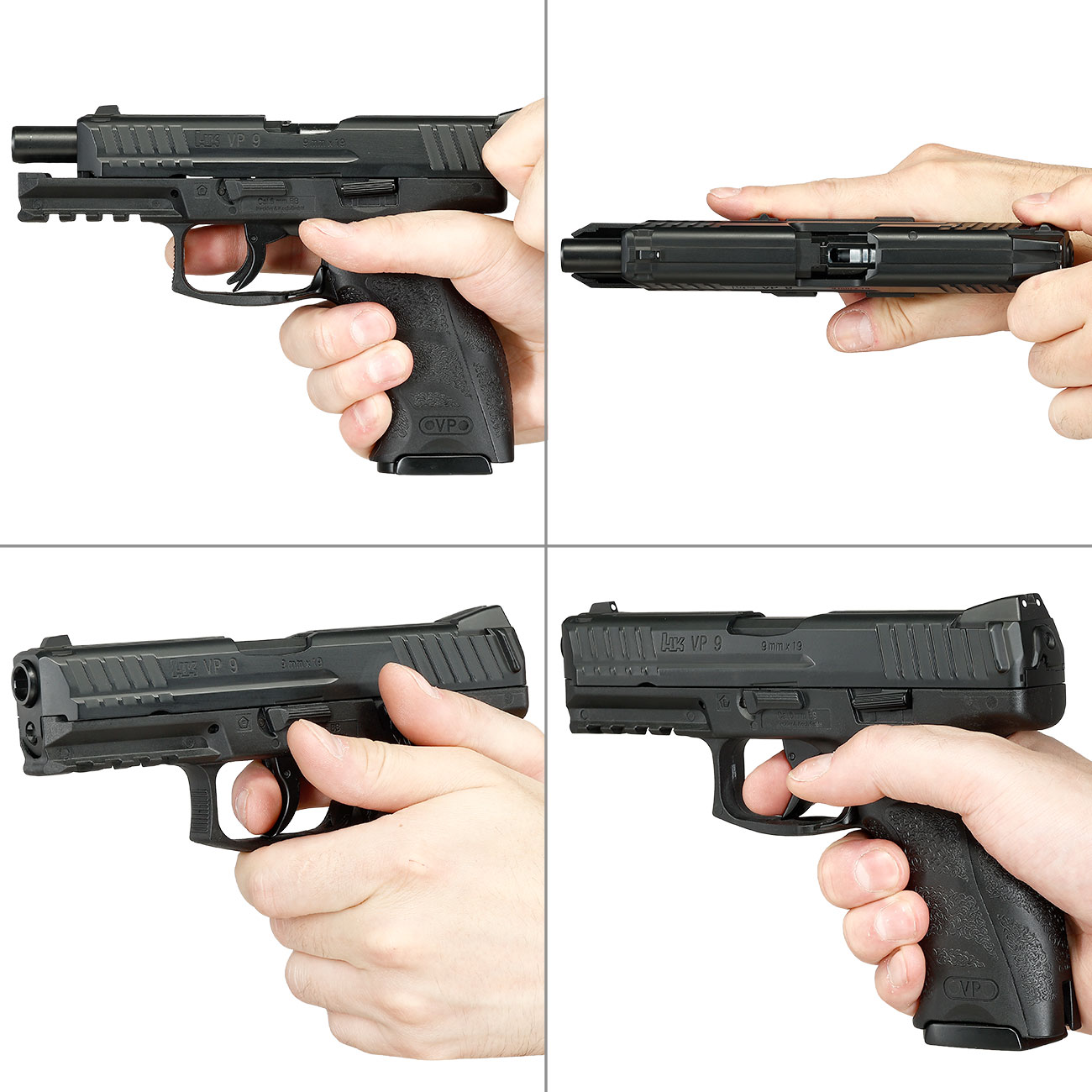 Heckler & Koch VP9 Airsoft mit Metallschlitten CO2BB 6mm BB schwarz Bild 8