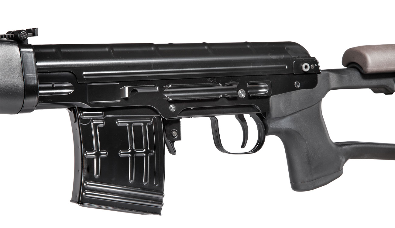 Wei-ETech SVD Aluminiumgehuse AWSS Open-Bolt Gas-Blow-Back 6mm BB schwarz Bild 6
