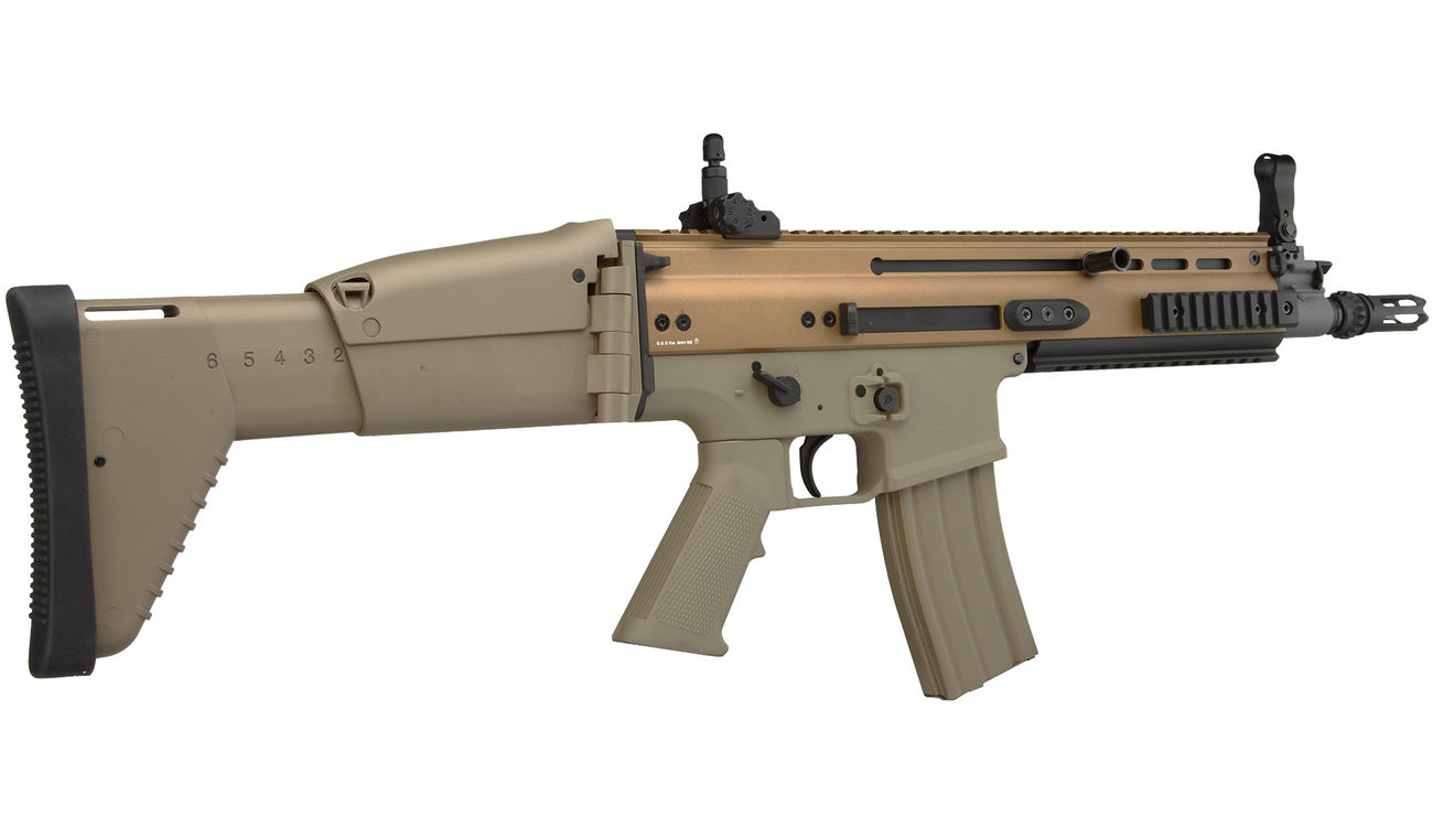 Cybergun FN Herstal SCAR-L Vollmetall Nylon-Version Komplettset S-AEG 6mm BB Tan Bild 3