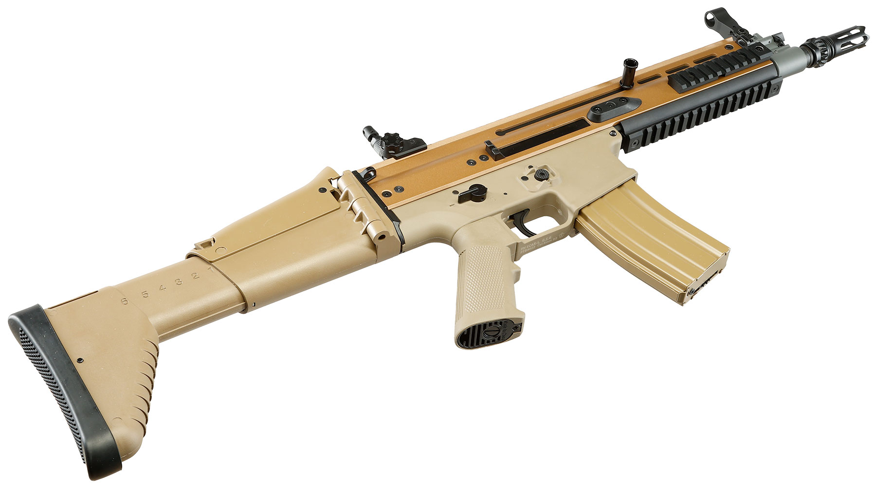 Cybergun FN Herstal SCAR-L Vollmetall Nylon-Version S-AEG 6mm BB Tan Bild 6