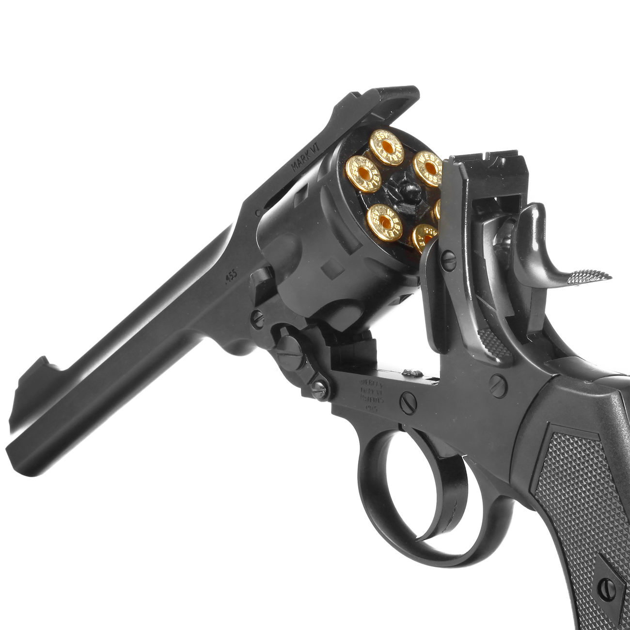 Gun Heaven Webley Mk Vi Revolver Vollmetall Co2 6mm Bb Schwarz Kotte Zeller