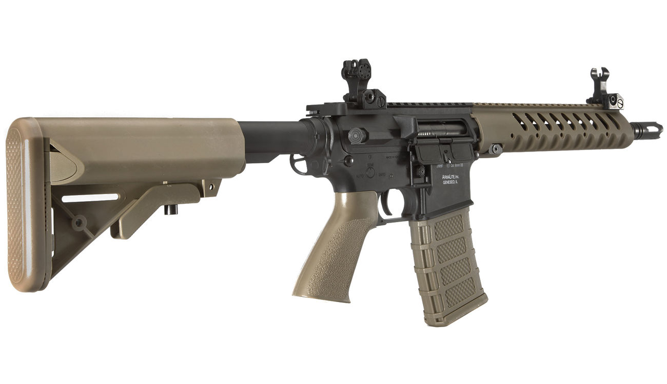 ASG Armalite M15A4 Light Tactical Carbine Sportline Komplettset S-AEG 6mm BB Tan Bild 3