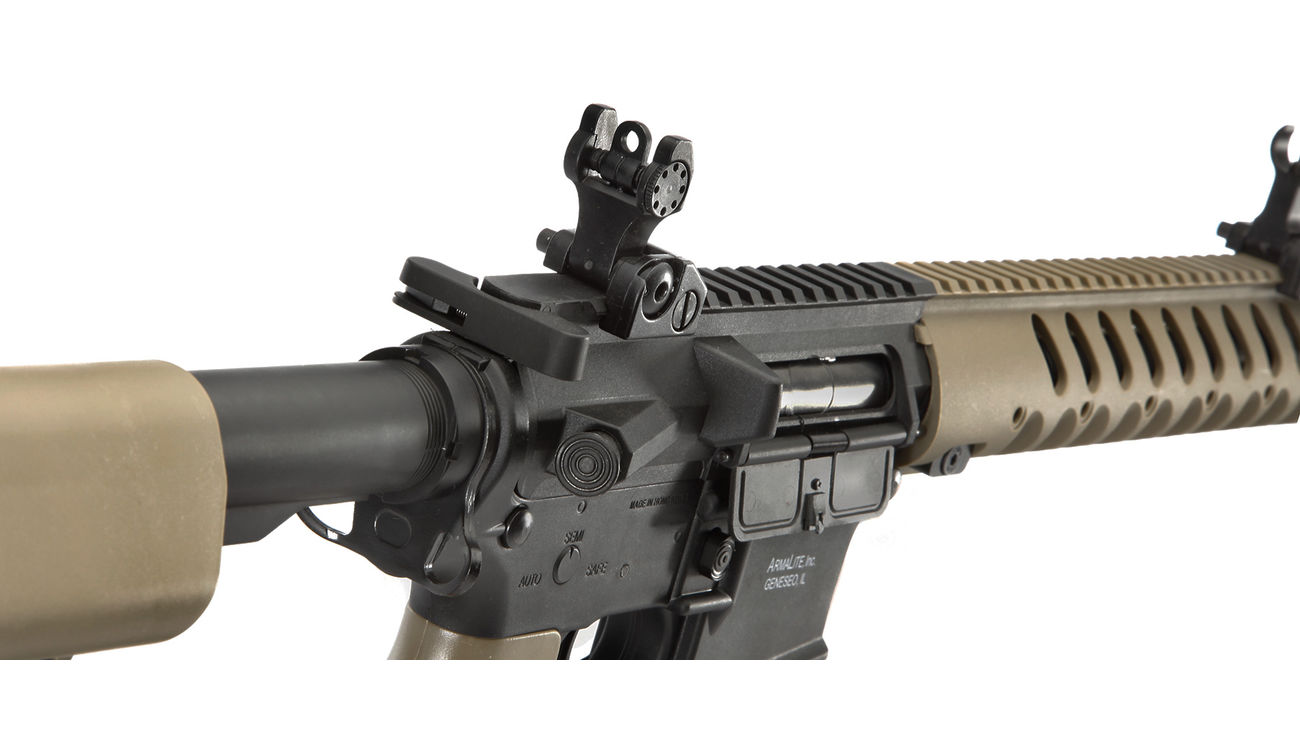 ASG Armalite M15A4 Light Tactical Carbine Sportline Komplettset S-AEG 6mm BB Tan Bild 6