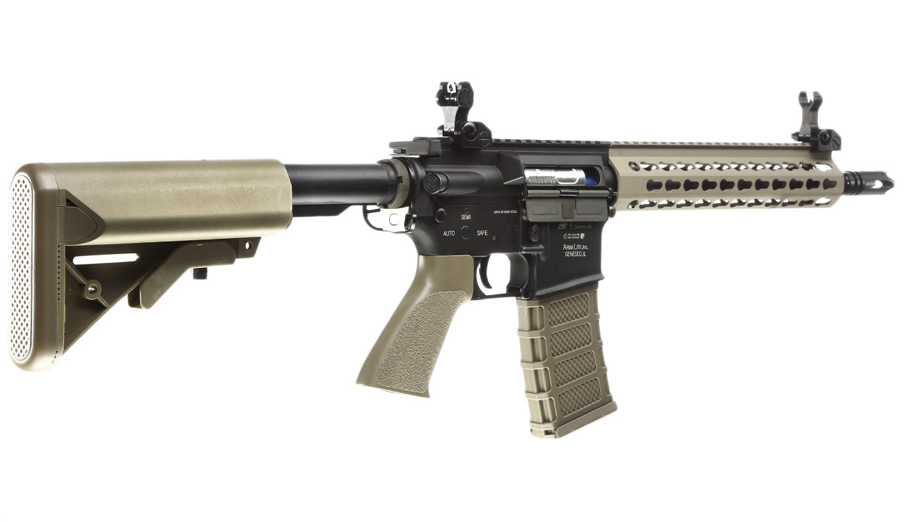 Versandrcklufer ASG Armalite M15A4 Assault Vollmetall Sportline Komplettset S-AEG 6mm BB Tan Bild 3