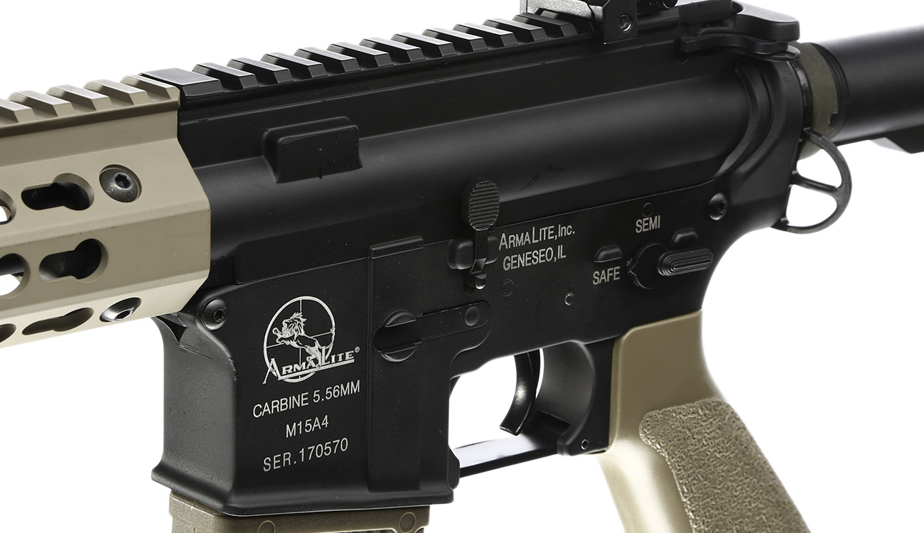 ASG Armalite M15A4 Assault Vollmetall Sportline Komplettset S-AEG 6mm BB Tan Bild 6