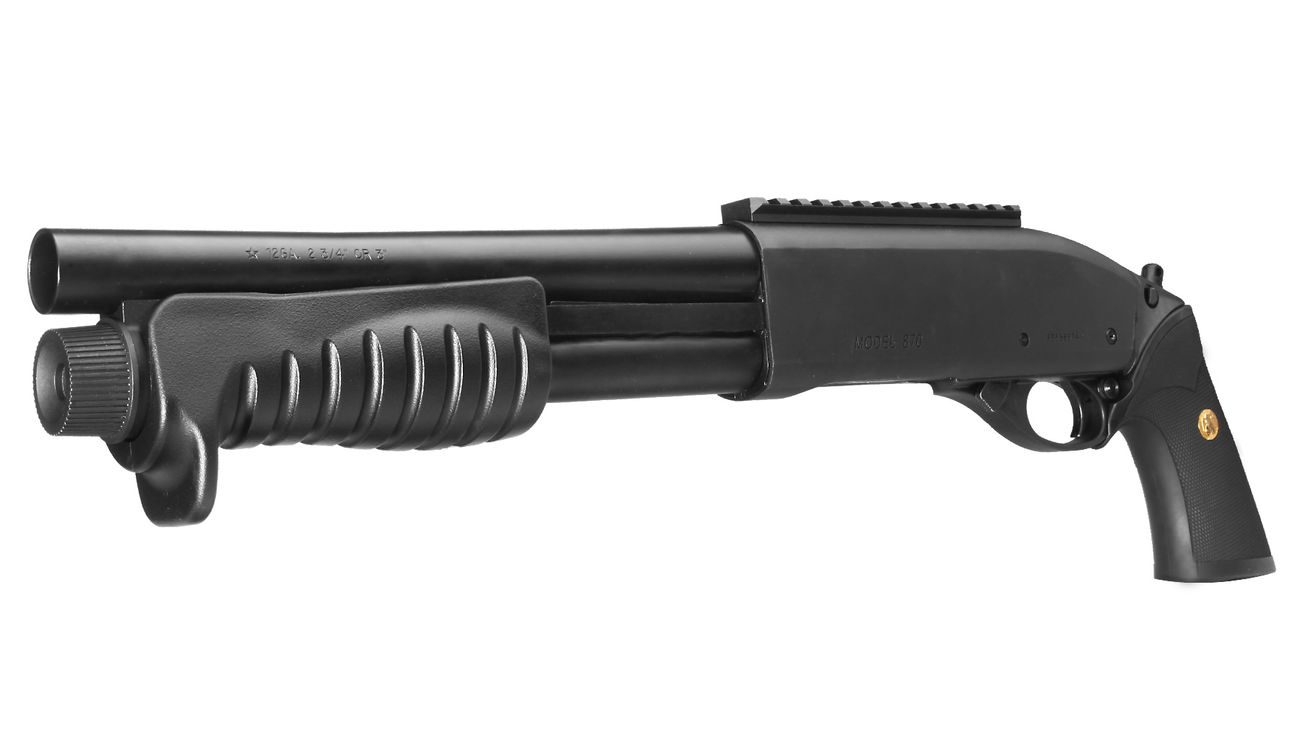 Tokyo Marui M870 Breacher Pump Action Gas Shotgun 6mm BB schwarz