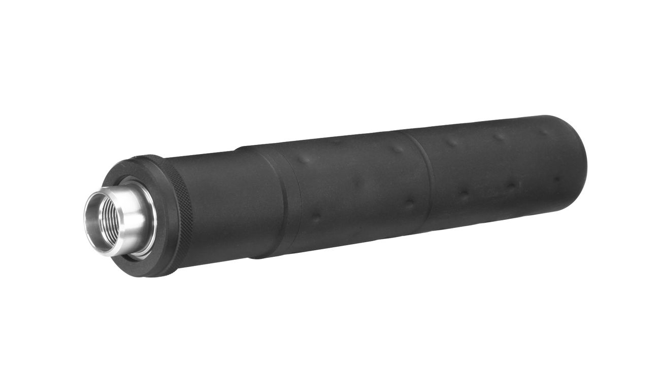 VFC MK23 OHG Aluminium Silencer inkl. 16mm+ / 14mm- Adapter schwarz Bild 1