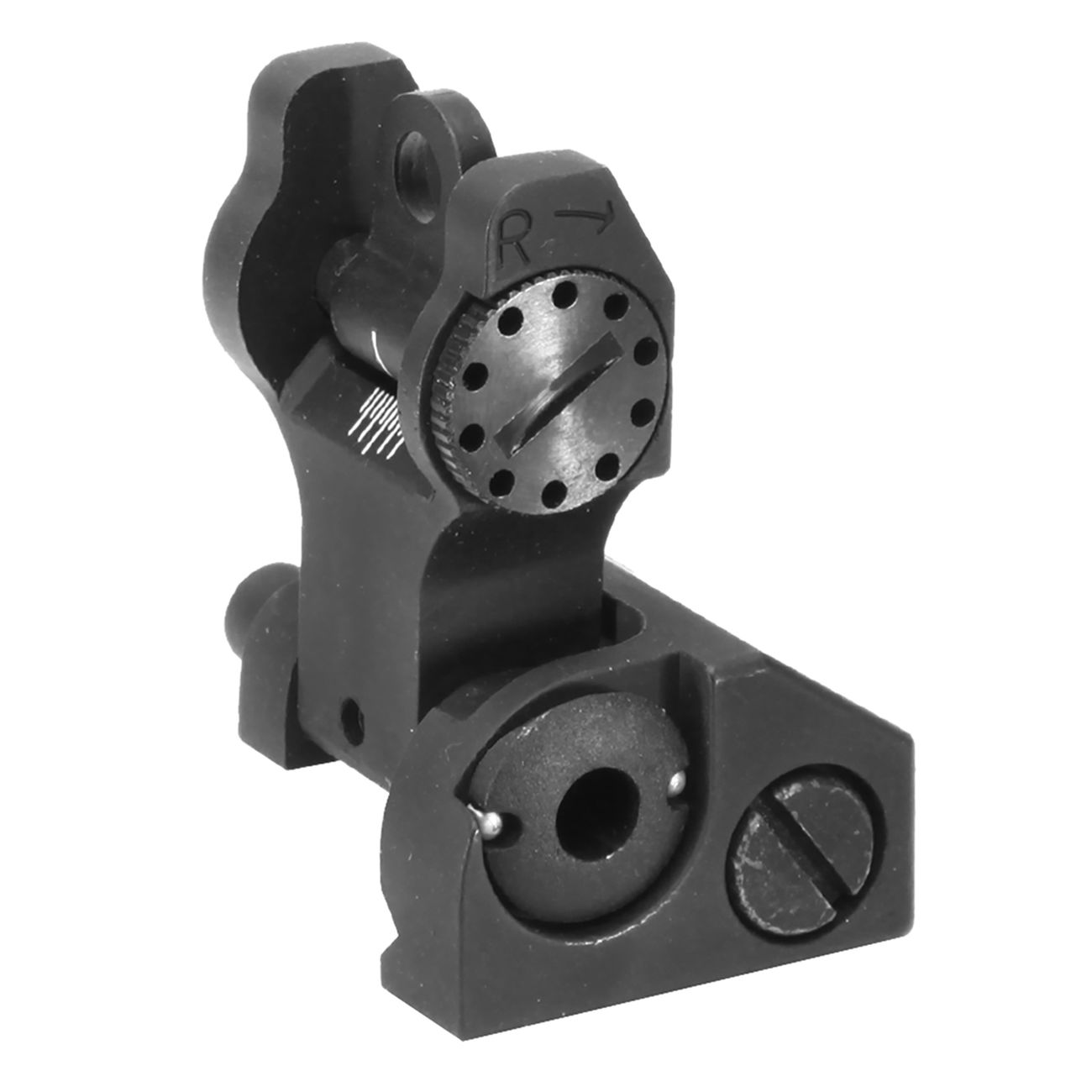 VFC T-Style Flip-Up Rear Sight f. 21mm Schienen schwarz Bild 1