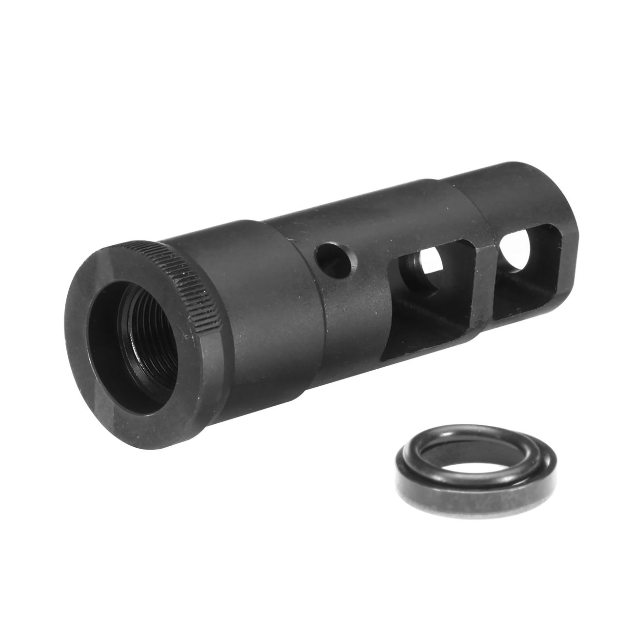 Crusader Stahl SF 556K Flash-Hider schwarz 14mm- Bild 1