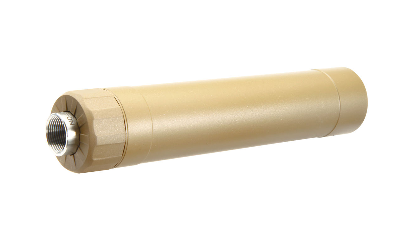 Crusader TR45S Aluminium Suppressor Silencer Desert Tan inkl. 16mm+ / 14mm- Adapter Bild 1